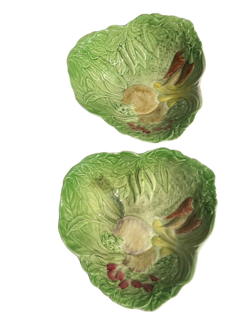Royal Winton Grimwades Bowls Set of 2 Vintage Crazing Vegetable Theme Farmhouse